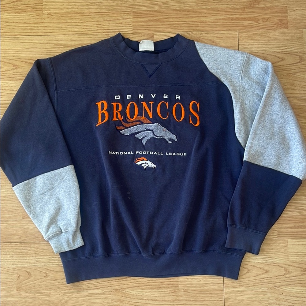 VTG Denver Broncos Reworked Crewneck